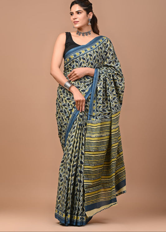 Harita Mul Cotton Saree
