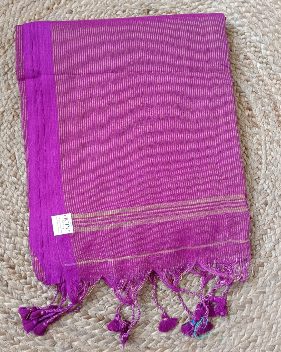 Thin Zari Stripe Khadi