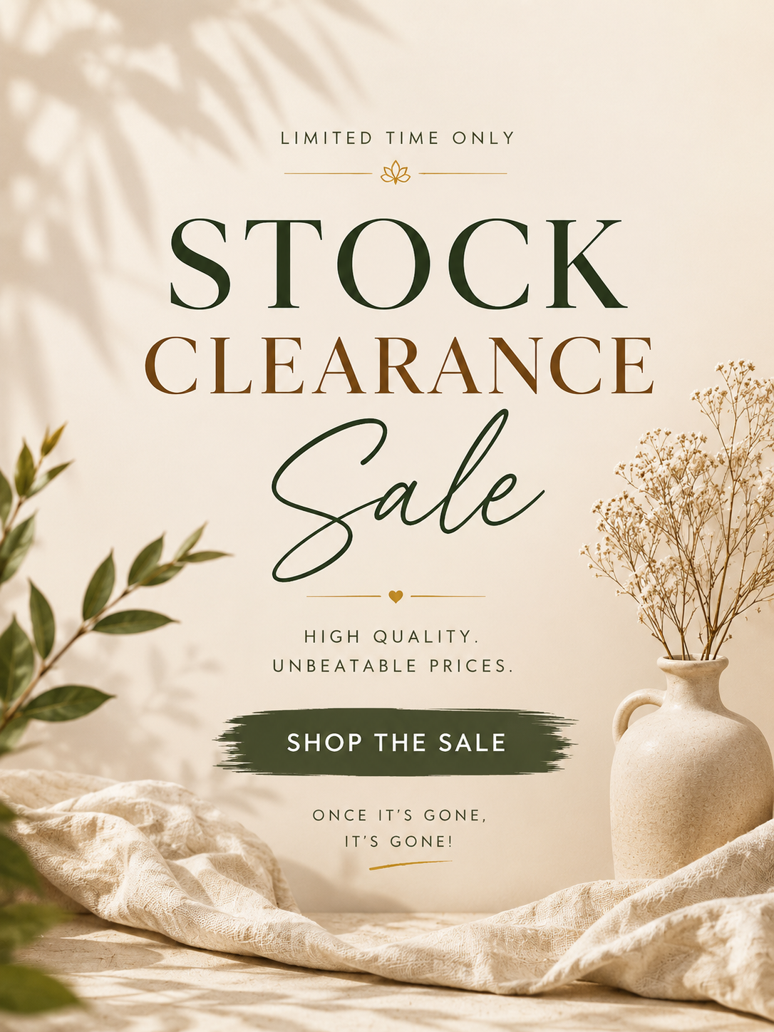 Stock Clearance SALE