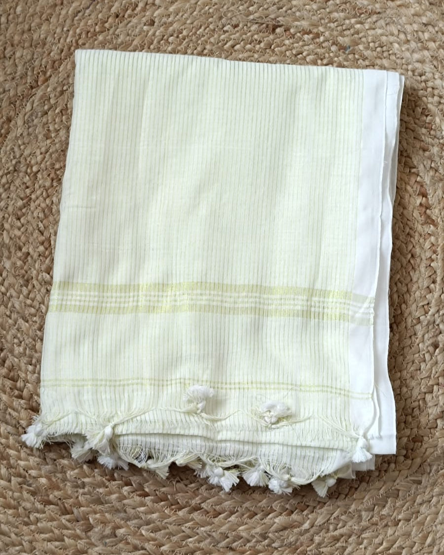 Thin Zari Stripe Khadi