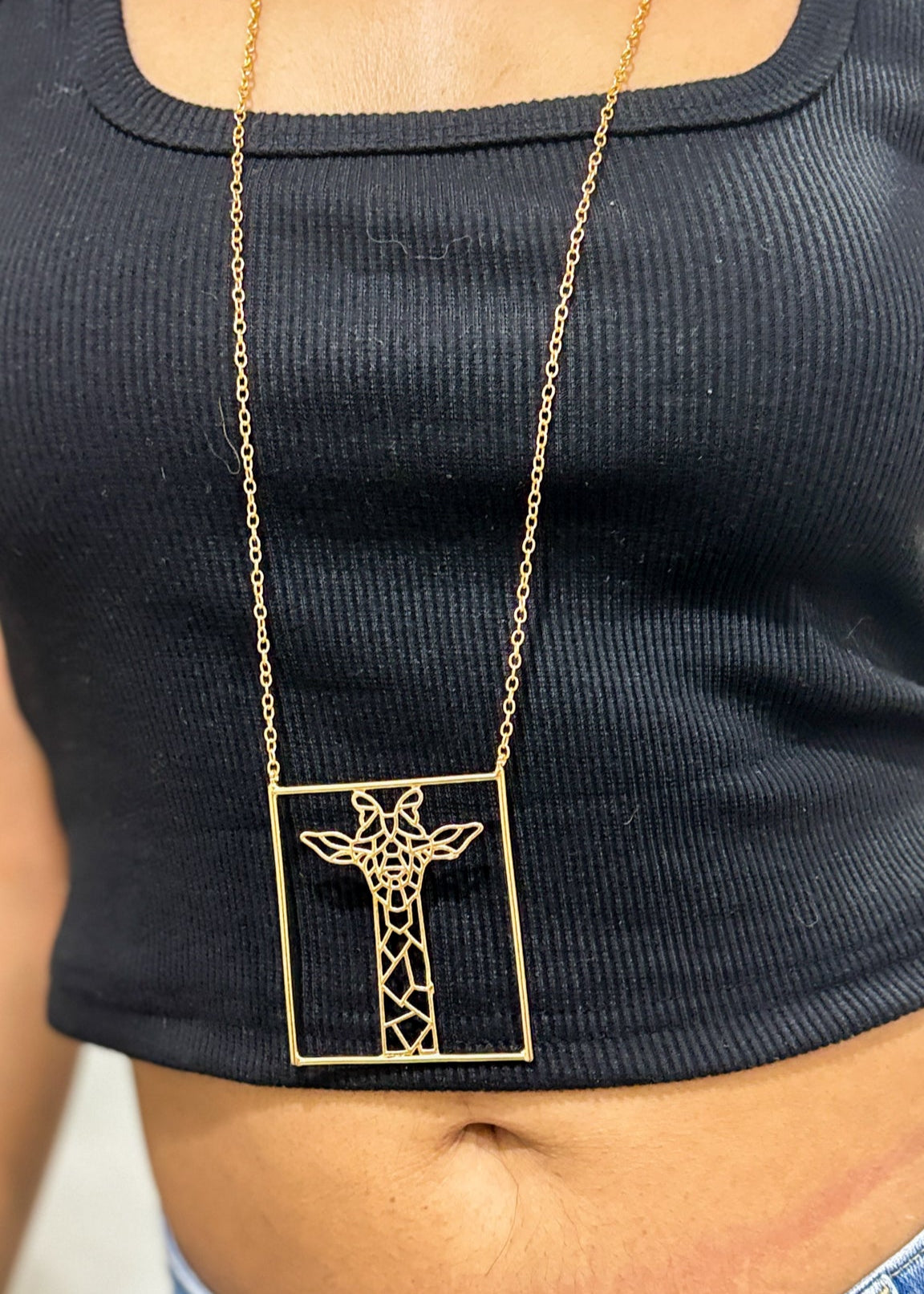 Zira Brass Pendant Neck Piece