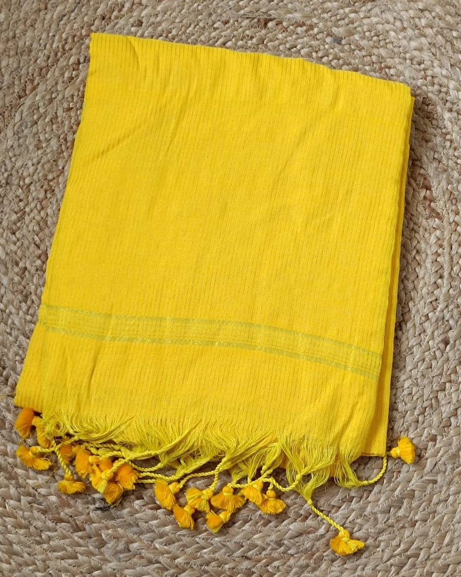 Thin Zari Stripe Khadi