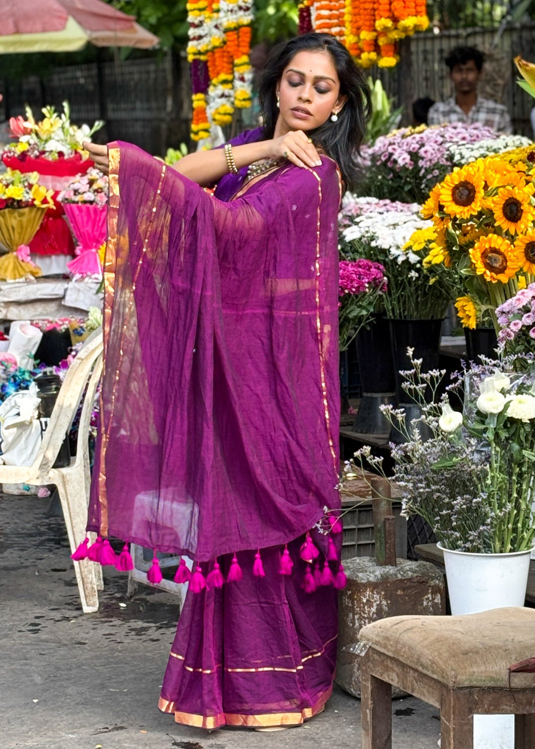 Deepanjali Mul Cotton Saree