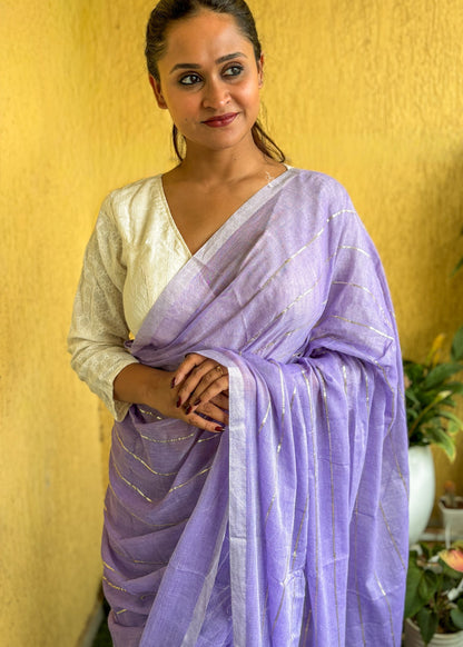 Raatrani Mul Cotton Saree