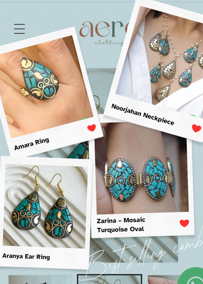 Complete Afghani Jewelry Set - Noorjahan Collection Bundle