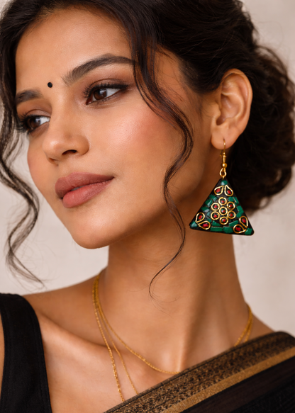 Trikaaya Mosaic Drops Earrings