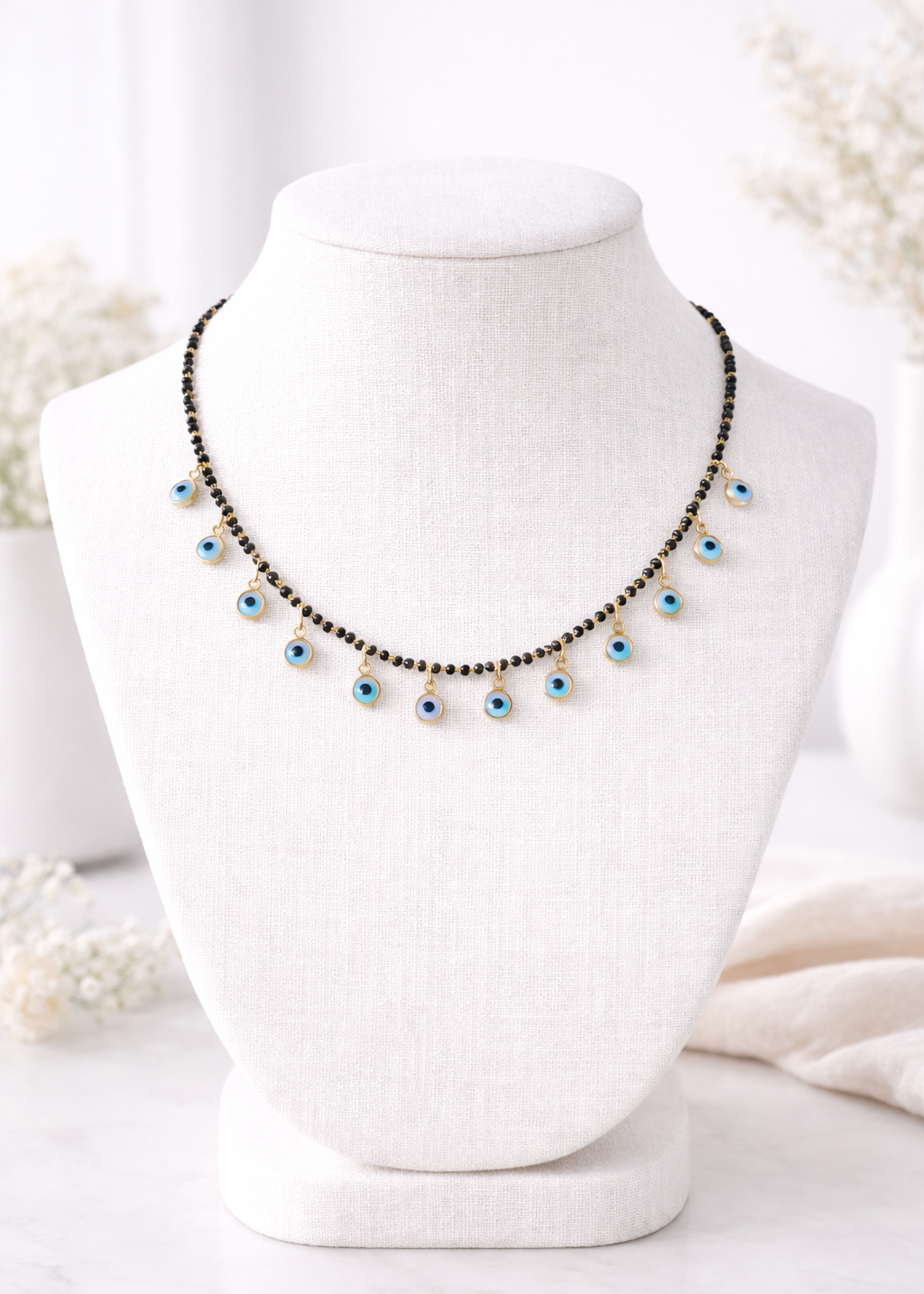 Nazar Beaded Collar Necklace