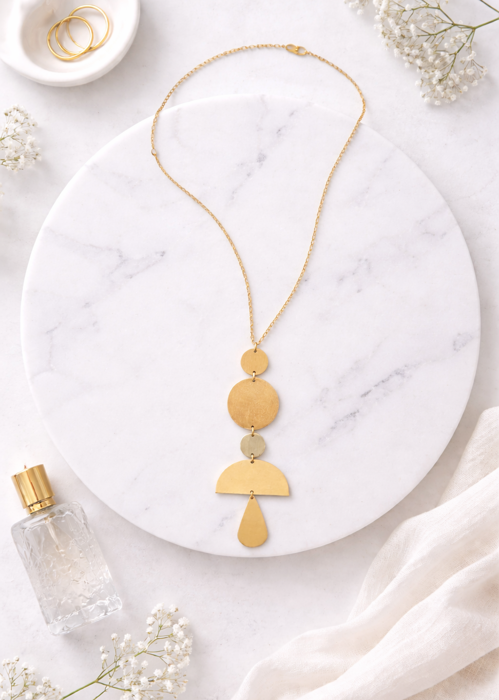 Solara Geometric Pendant Necklace