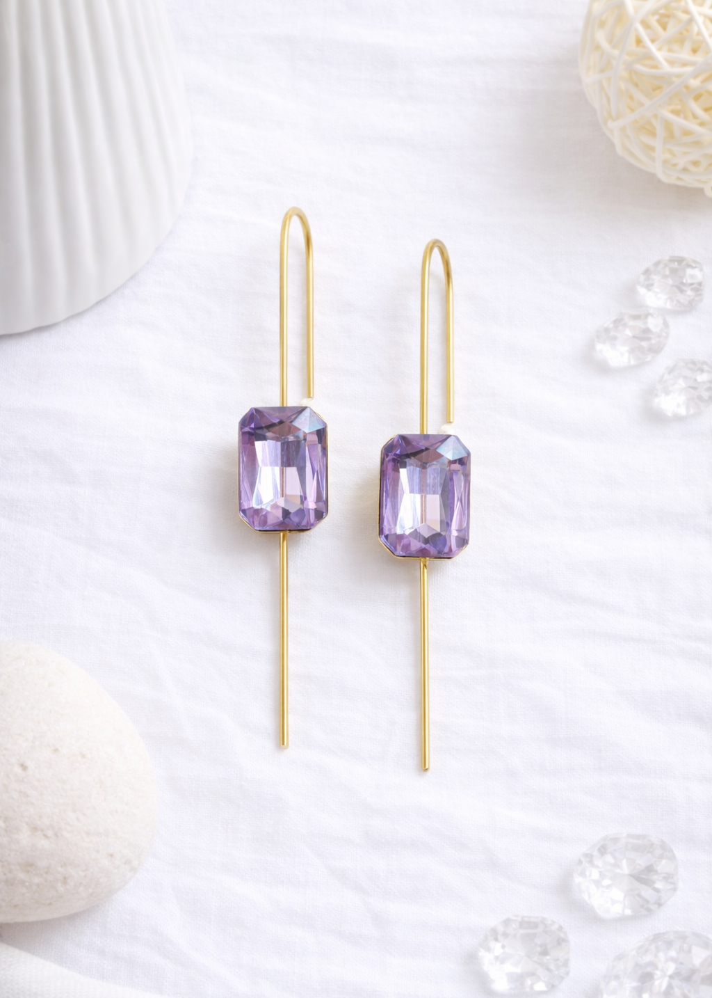 Astra Prism Ear Pin – Lilac