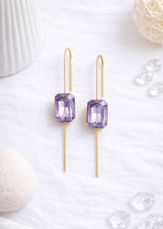 Astra Prism Ear Pin – Lilac
