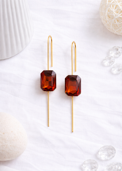 Astra Prism Ear Pin – Amber