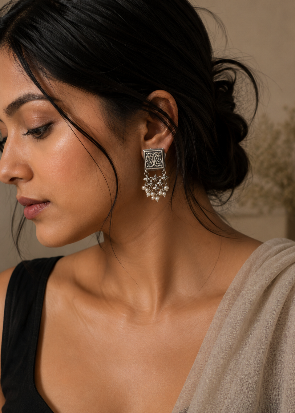 Gulnaar Pearl Drop Earrings
