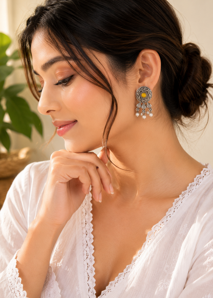 Noorika Stone Drop Earrings