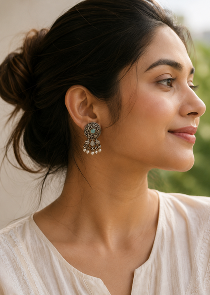 Noorika Stone Drop Earrings