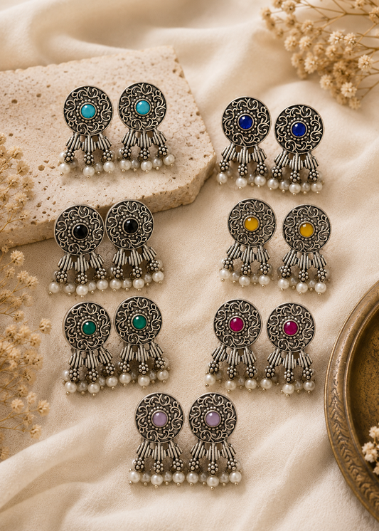 Noorika Stone Drop Earrings