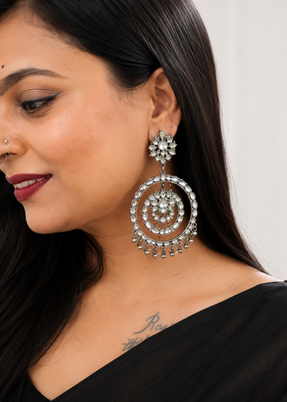 Noor Mahal Chandbali Earrings