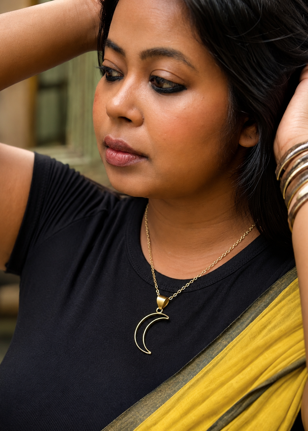 Chandra Brass Necklace