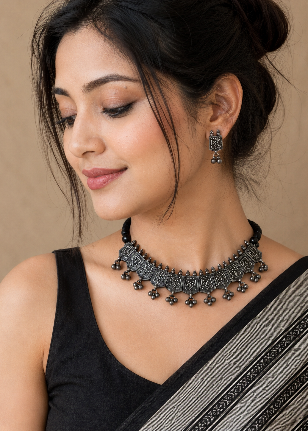 Kalo Phool Tribal Jewellery Set