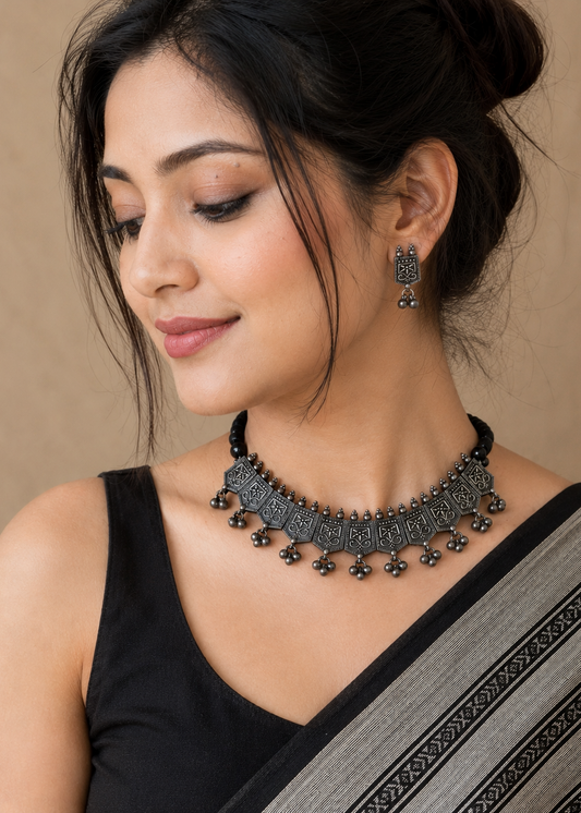 Kalo Phool Tribal Jewellery Set