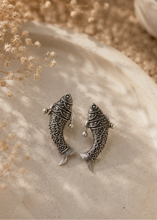 Twin Fish Statement Earrings