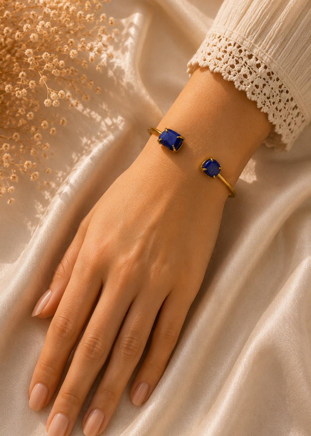 Celeste Lapis Cuff