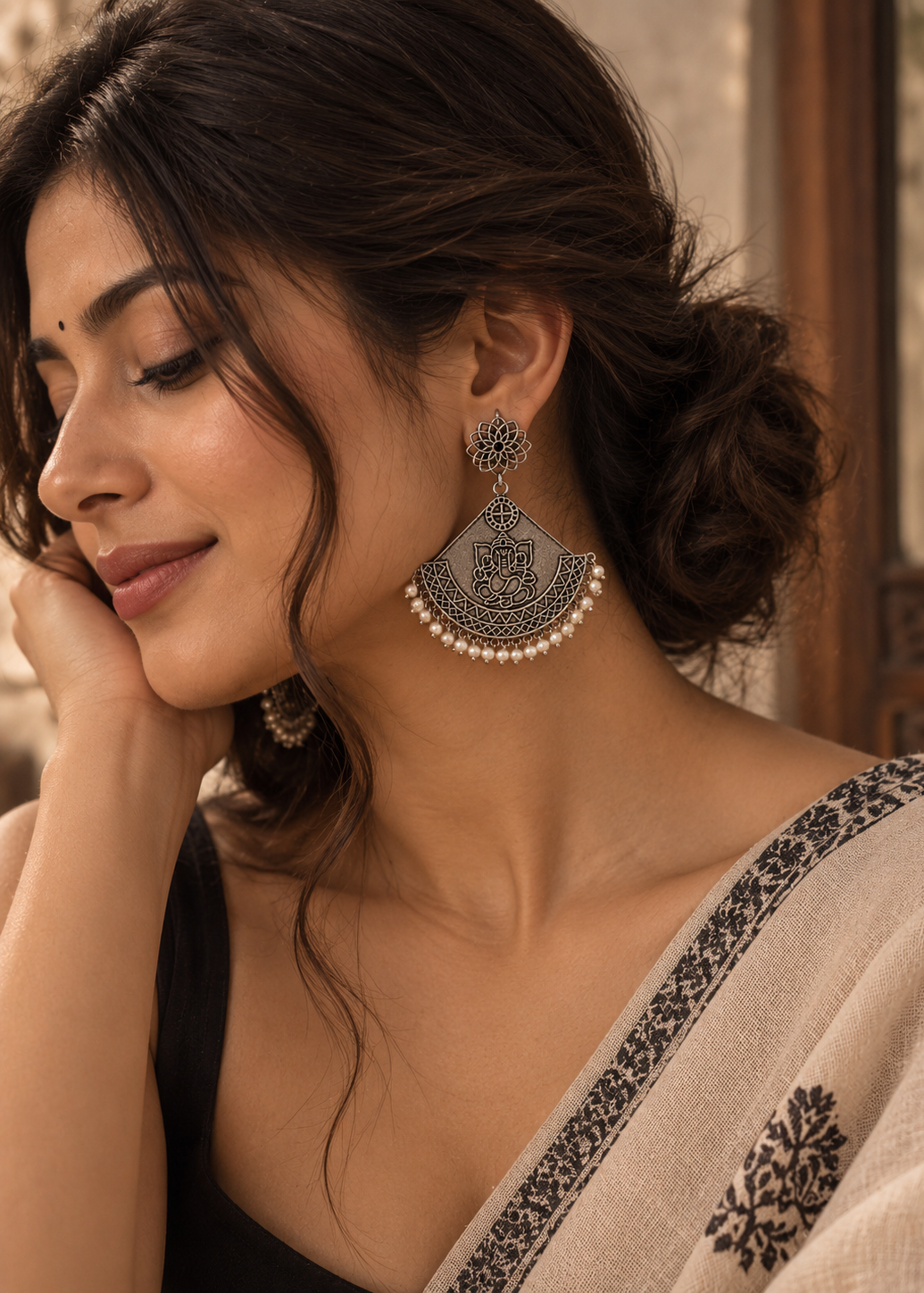 Eira Ganesha Earrings