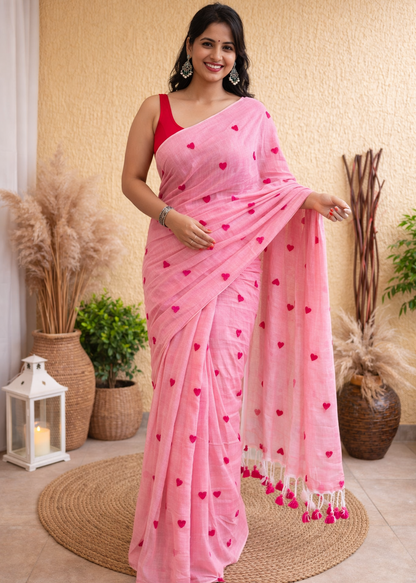 Pink Love Khadi