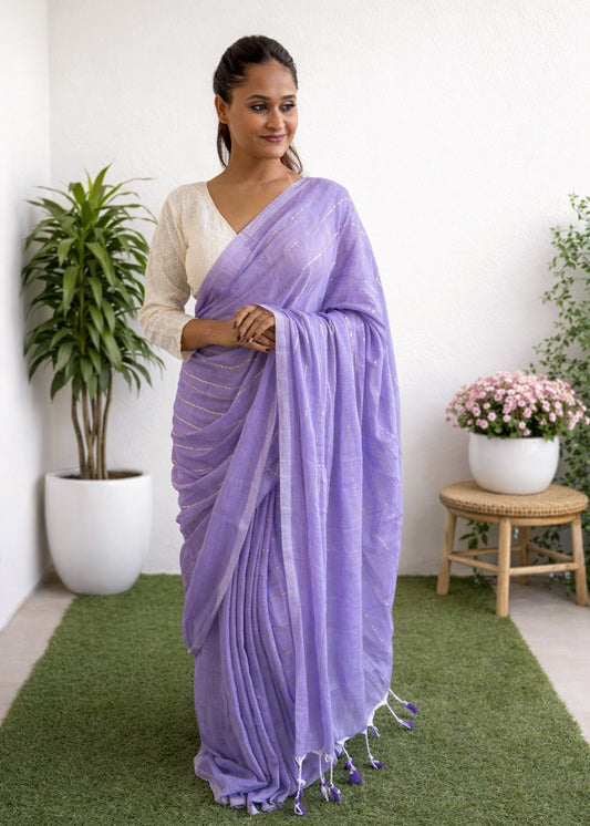 Raatrani Mul Cotton Saree