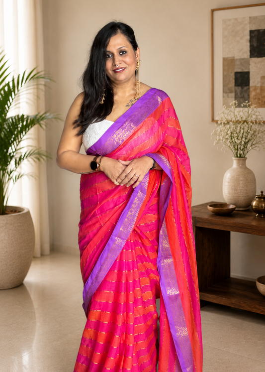 Rangtara Mul Cotton Saree