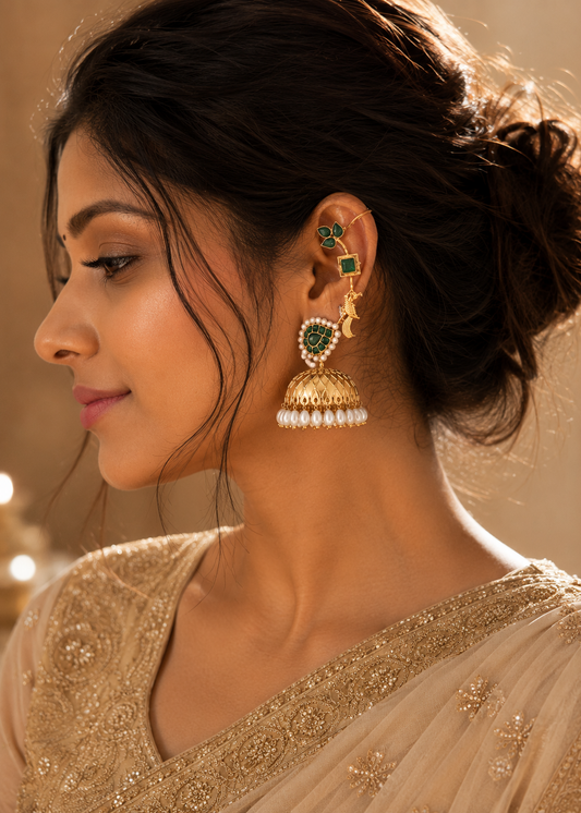 Meherangini Ear Cuff Jhumka