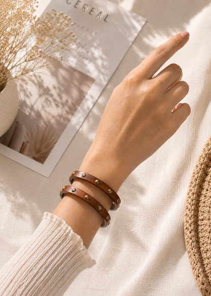 Rustic Aura Bangle Stack