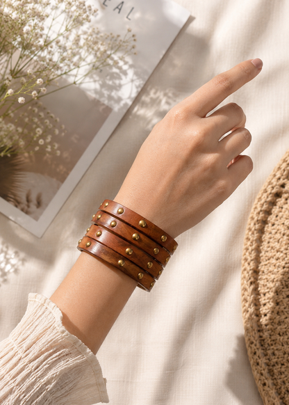 Rustic Aura Bangle Stack