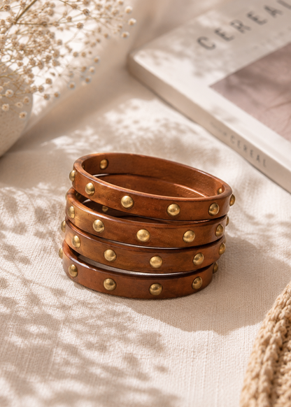 Rustic Aura Bangle Stack