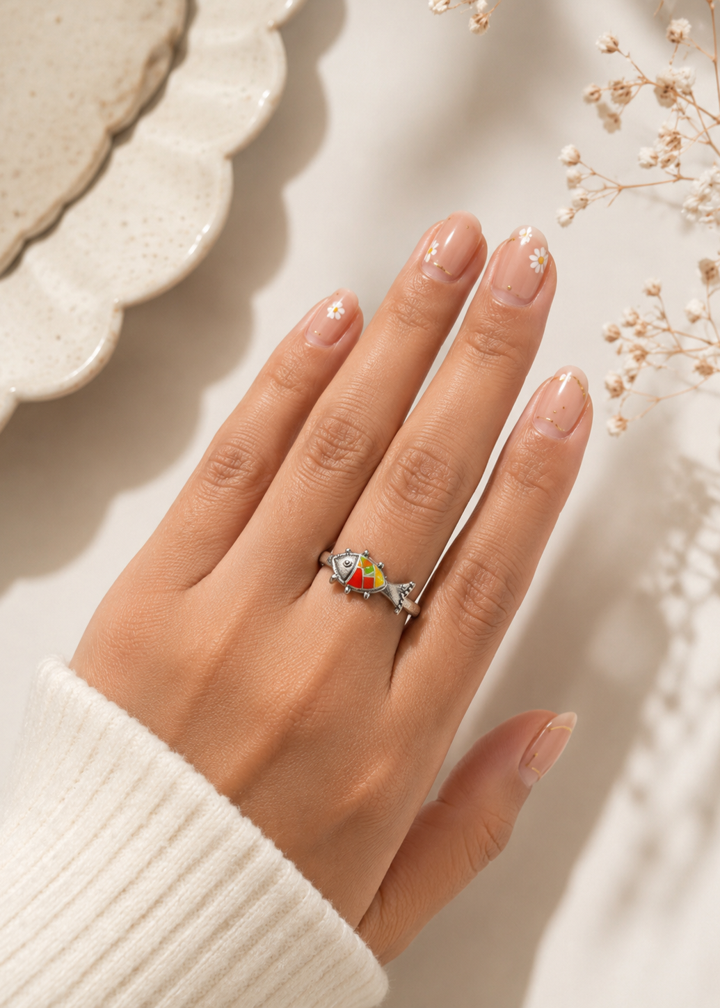 Matsya Mosaic Ring