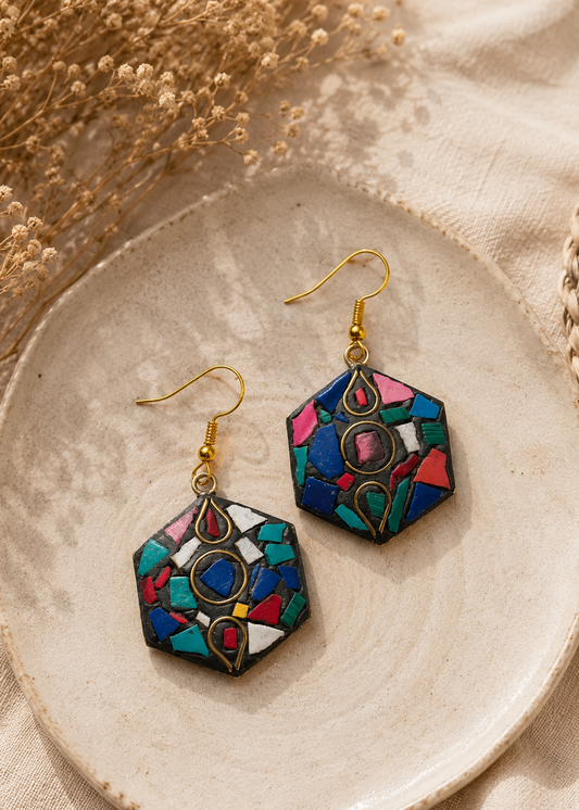 Rangrez Afghani Earrings
