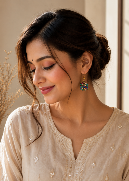 Rangrez Afghani Earrings
