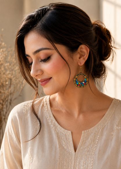 Rangmahal Afghanni Earrings