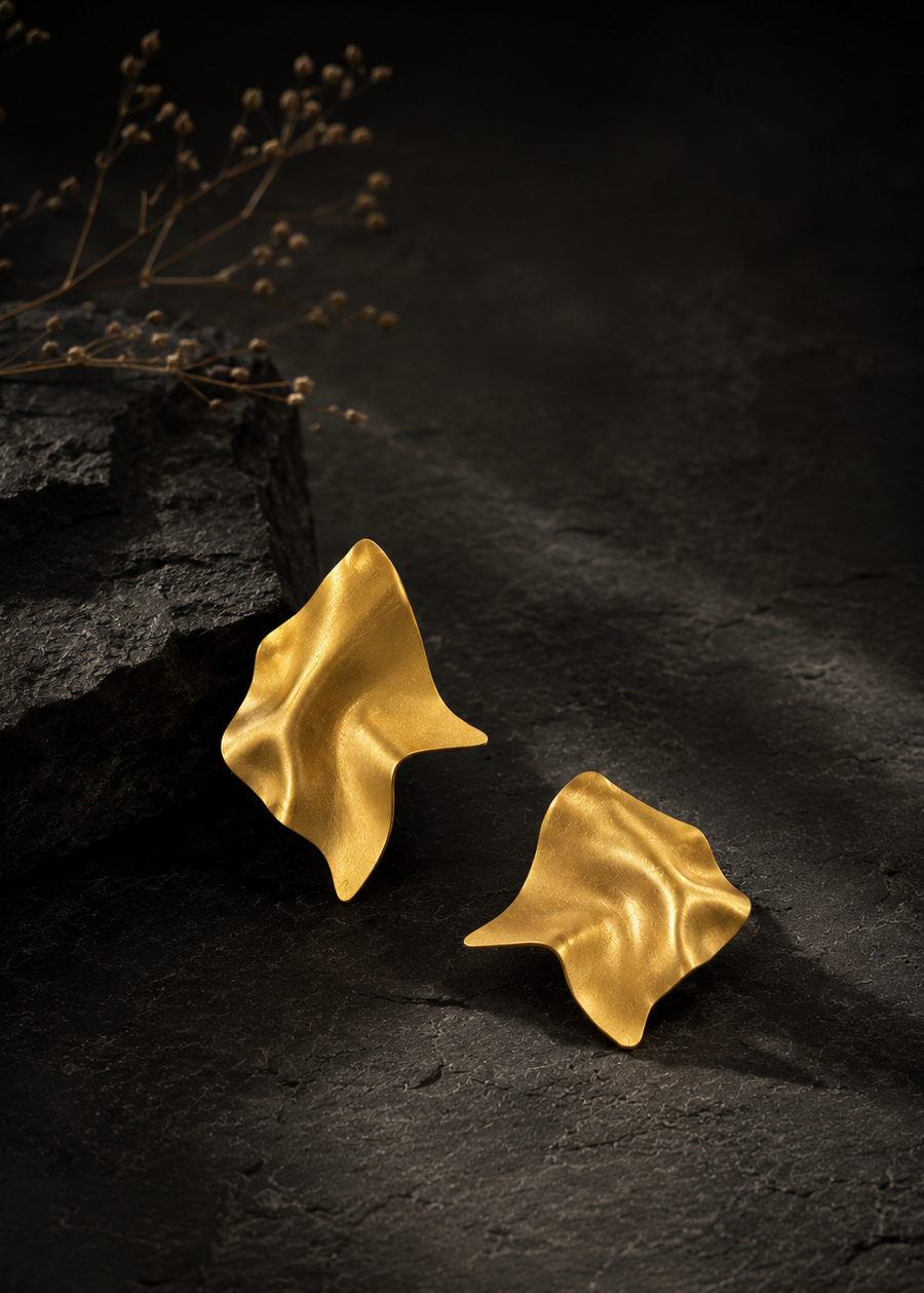 Sun Fold Ear Rings