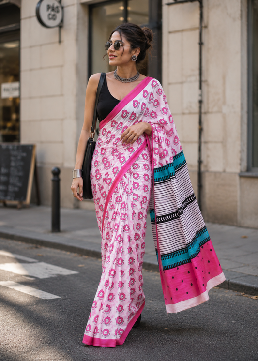 Lion Mul Saree