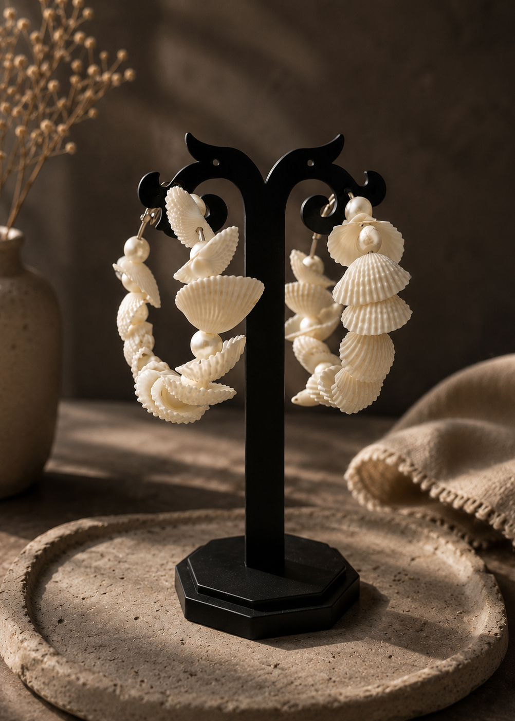 Seashell Serenade Hoops
