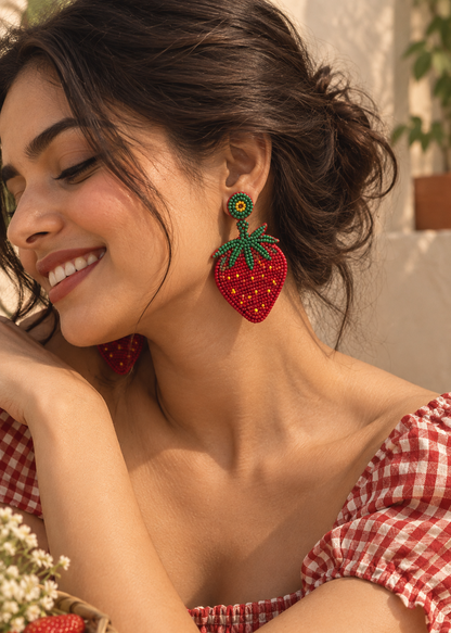 Strawberry Garden Earrings
