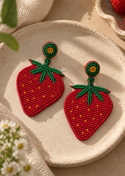Strawberry Garden Earrings