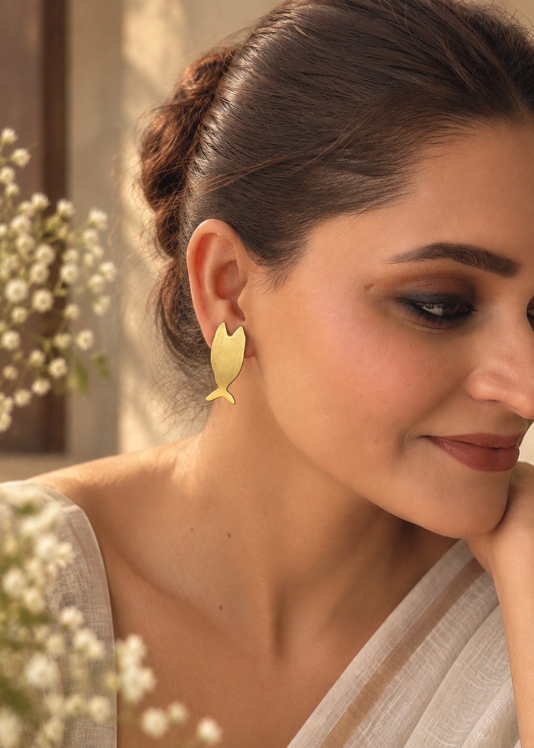 Fiska Gold Studs
