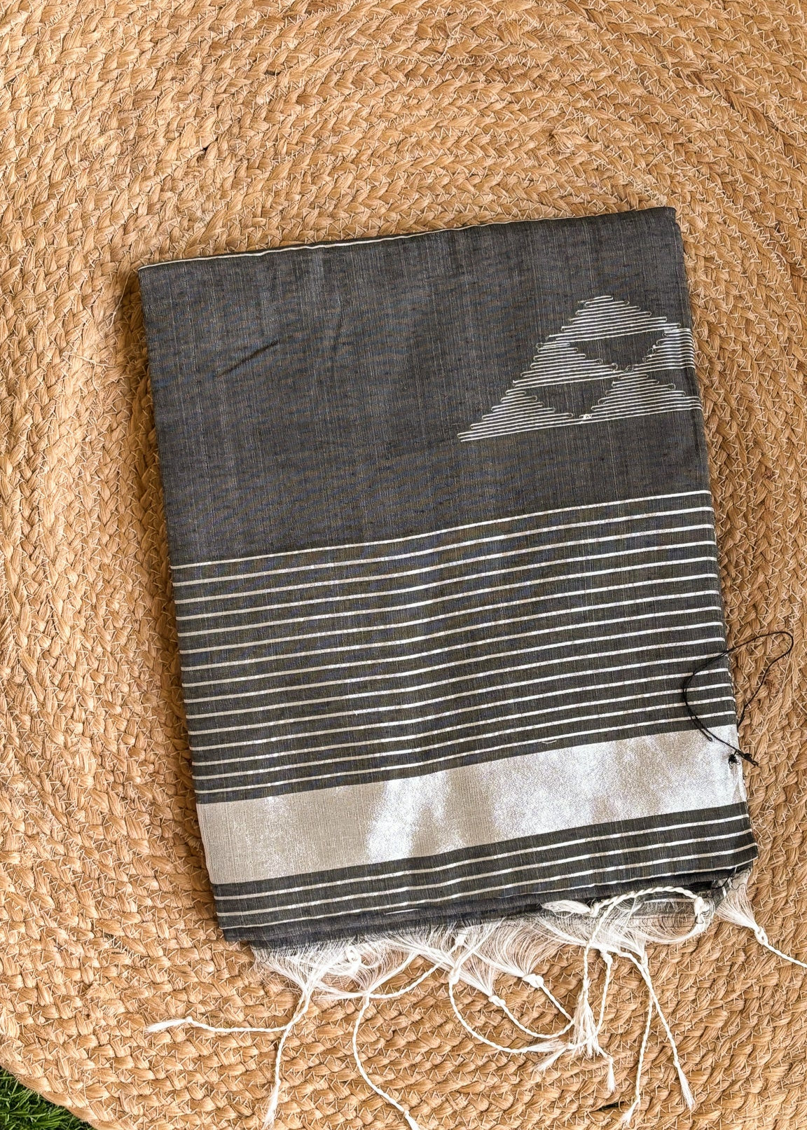 Chandrika Stripes - Charcoal Dust