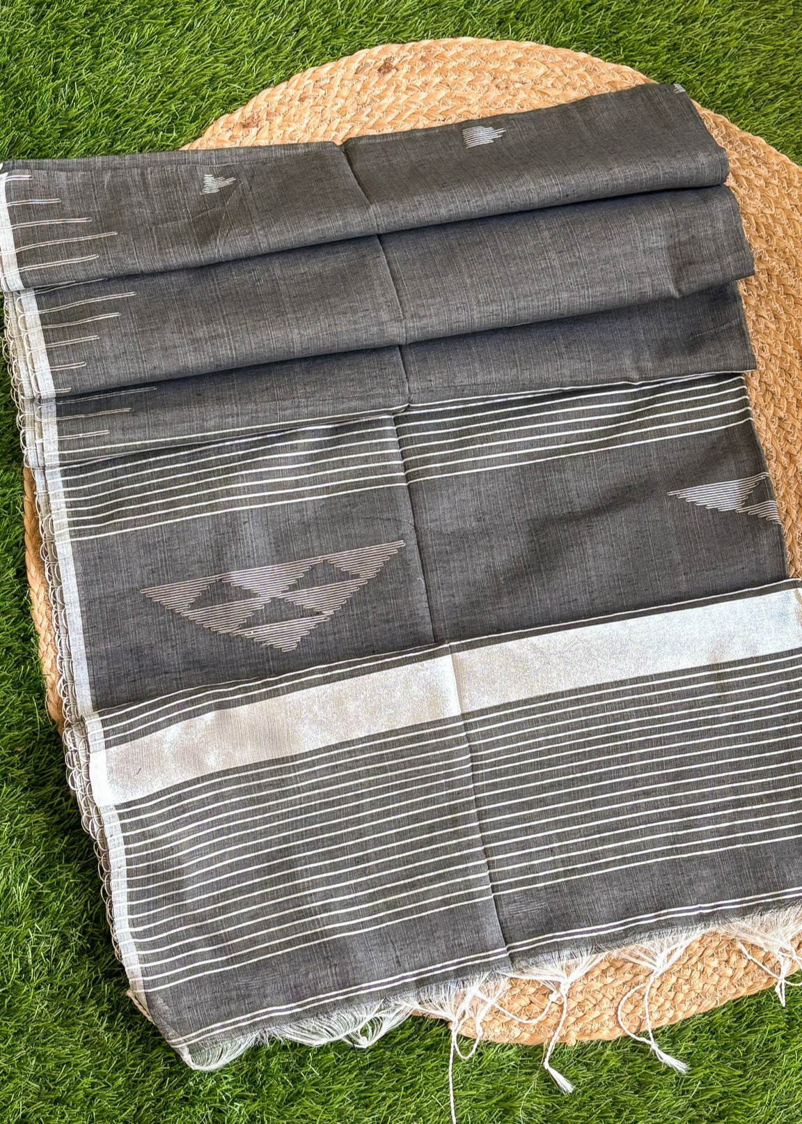 Chandrika Stripes - Charcoal Dust