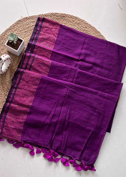 Jamini Tara Mul Cotton Saree