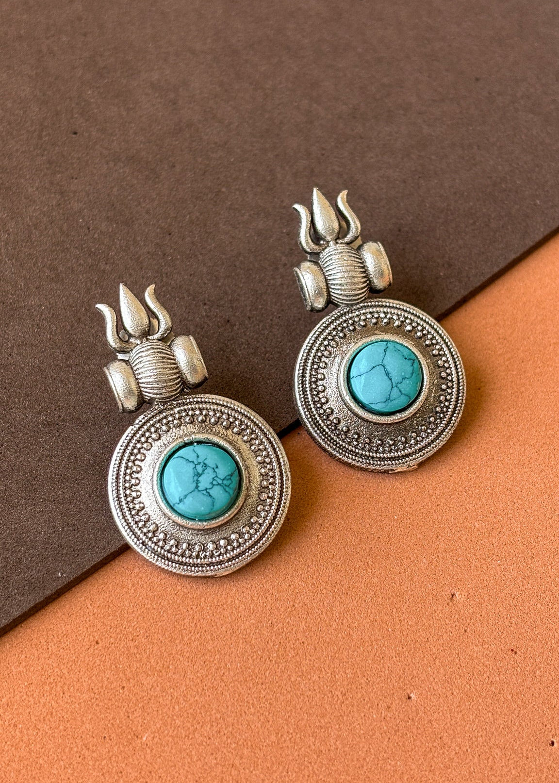 Neel Trishul Ear Ring