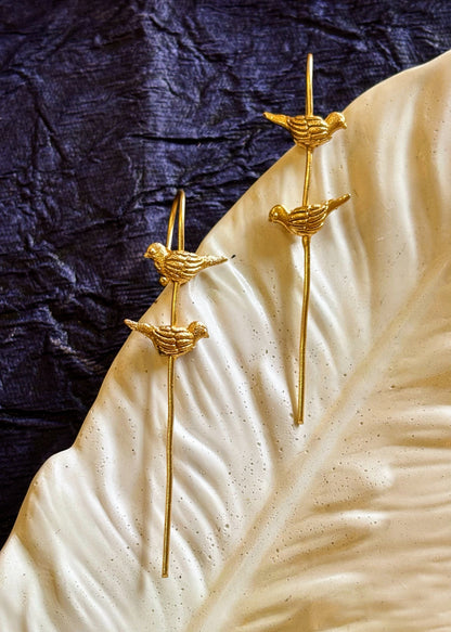 Panchi Handmade Brass Ear Pin