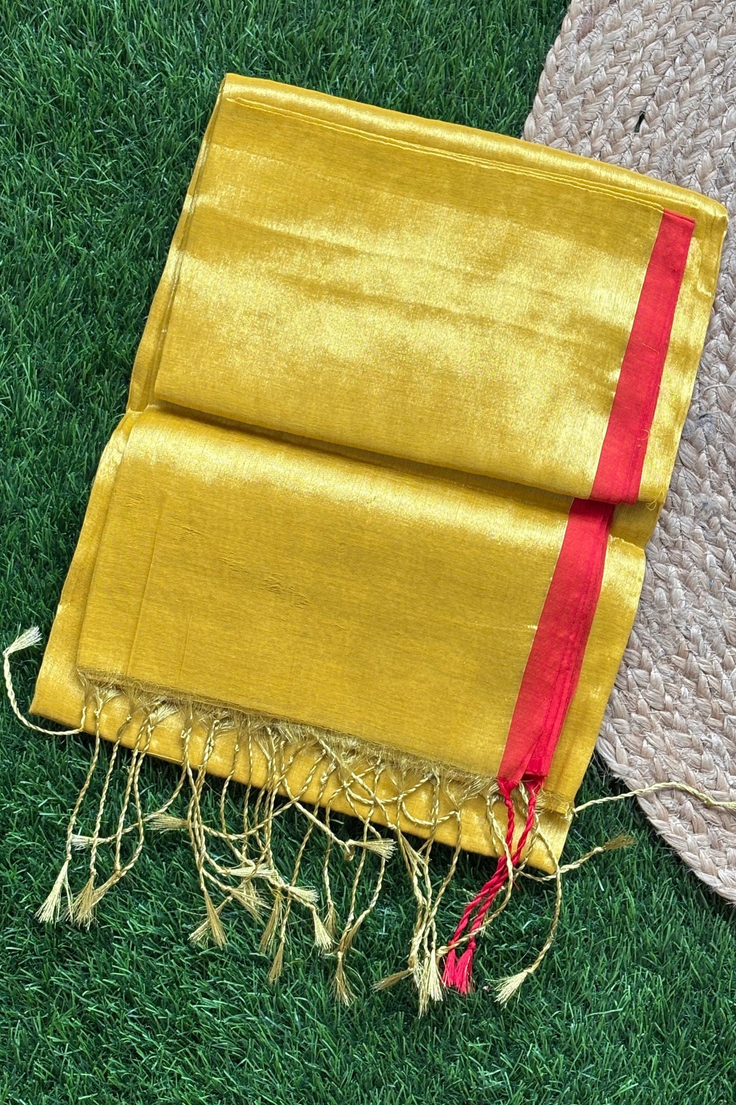 Raga Tissue - Golden Yellow & Red