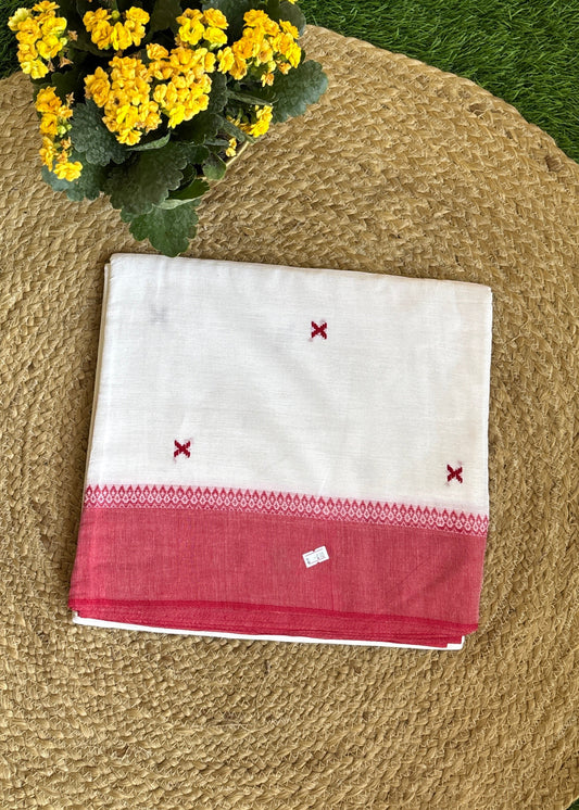 Shwet Raga Dhonekhali Saree
